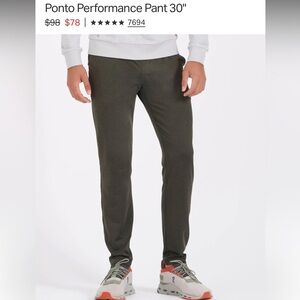 Vuori Green Ponto Performance Sweatpant (Sz. M)